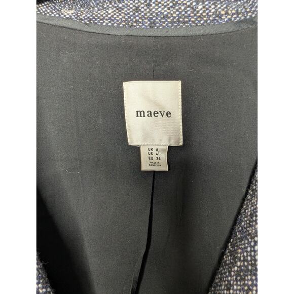 Anthropologie Maeve Mixed Media Relaxed Jacket Size 4 - Picture 4 of 12